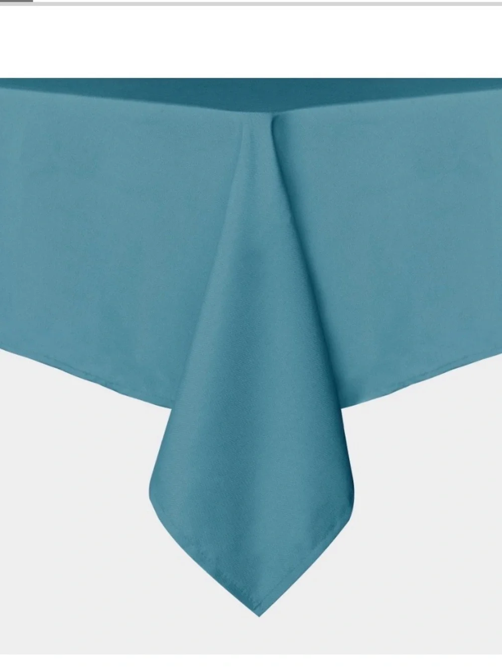 Classic Polyester Tablecloth Stain-Resistant Washable SQUARE 60x60” TEAL
